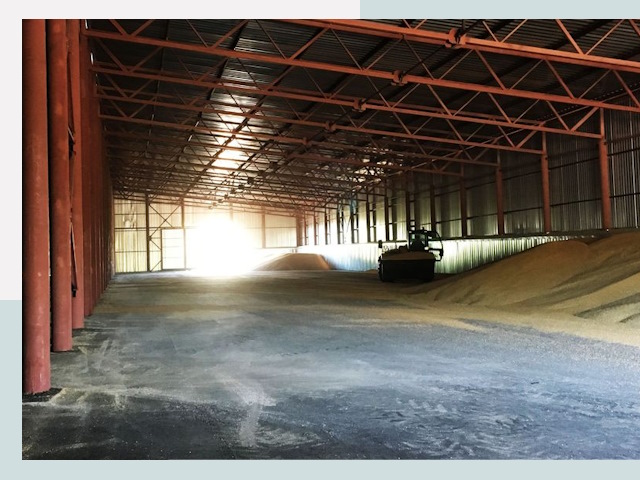 Строительство зернохранилищ в Черемхове