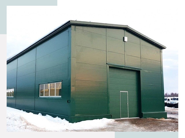 Двускатные ангары в Черемхове