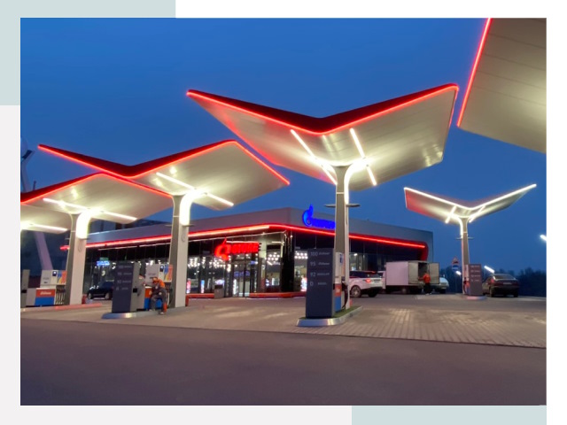 Навесы для АЗС в Черемхове