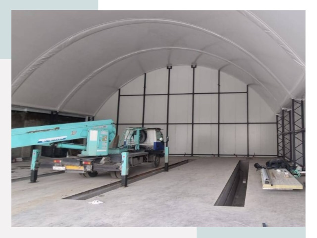 Внутреннее оснащение ангаров в Черемхове