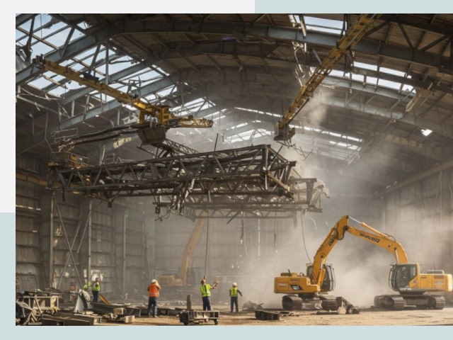 Демонтаж ангаров в Черемхове от 626 руб. за м²